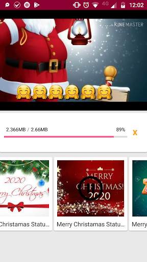 Christmas Video Status स्क्रीनशॉट 5