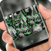Calavera Keyboard in Hell Fire أيقونة