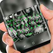 Calavera Keyboard in Hell Fire 10001001