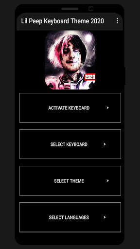Lil Peep Keyboard Theme 2020 screenshot 1