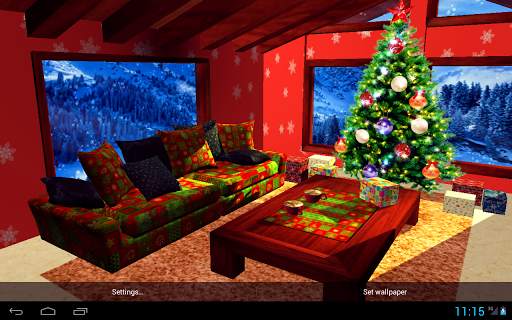 3D Christmas fireplace screenshot 7