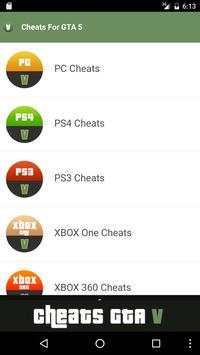 Cheats for GTA 5 (All Codes) screenshot 2