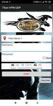 Titan VPN UDP screenshot 1