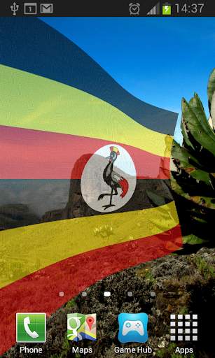 Uganda Flag Live Wallpaper screenshot 3