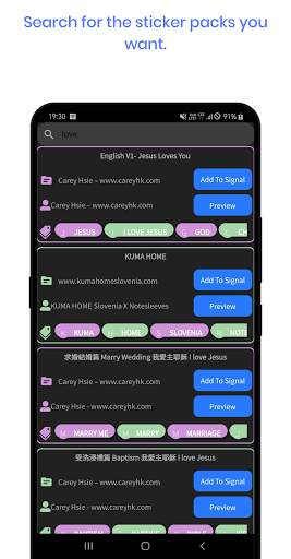 Signal Messenger Stickers|Sticker for Signal screenshot 3