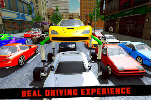 Elevated Car Racing Speed Driving Parking Game screenshot 1