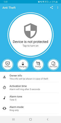 Anti Theft: Best Phone Security Alarm app screenshot 5