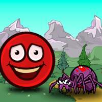 Runner red ball 1, bounce ball logo