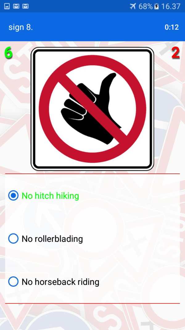 Trafic and road signs screenshot 23