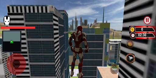 flying Super Iron Hero : Warrior of Crime City स्क्रीनशॉट 2