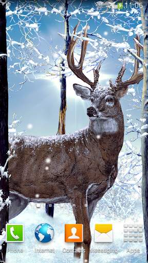 Winter Forest Live Wallpaper 1 تصوير الشاشة