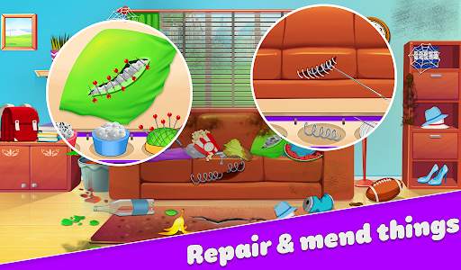Dream Home Cleaning Game Wash screenshot 5