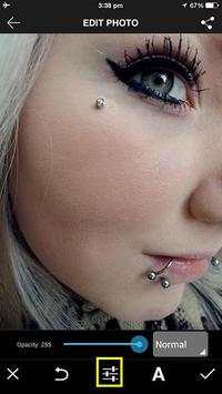 Piercing Camera Photo editor screenshot 6