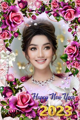 2023 New year photo frame screenshot 6