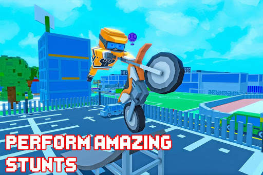 Moto Bike Taxi Drive: Craft Edition screenshot 12