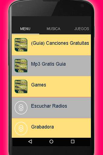 Descargar Canciones Gratis MP3 Guia screenshot 1