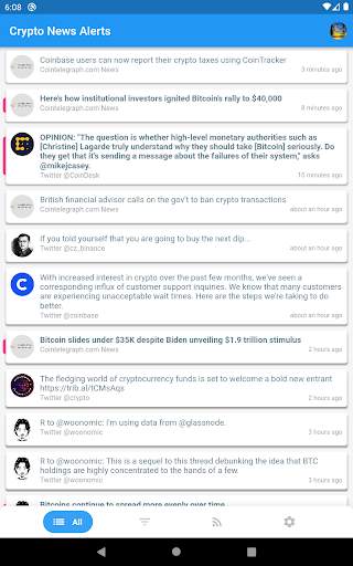 Crypto News Alerts - Track bitcoin news - altcoins screenshot 15