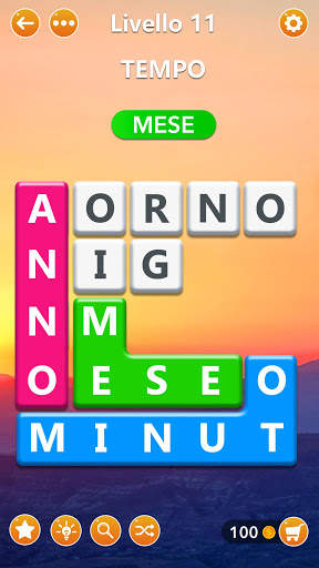 Word Blocks Puzzle - Giochi di parole screenshot 1
