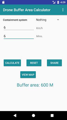 Drone Buffer Area Calculator screenshot 2