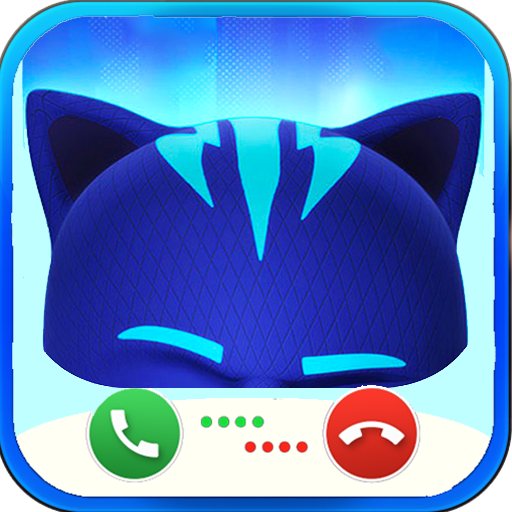 heroes mask Calls You - p j Fake Call Simulator icon