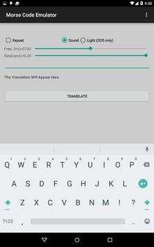 Morse Code Text Sound & Light screenshot 3