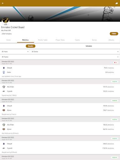 Emirates Cricket Board screenshot 6
