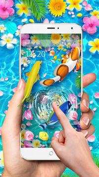 Lively 3D Color Fish Theme screenshot 1