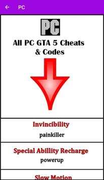 Cheats For GTA 5 PS4, PC, XBOX screenshot 5