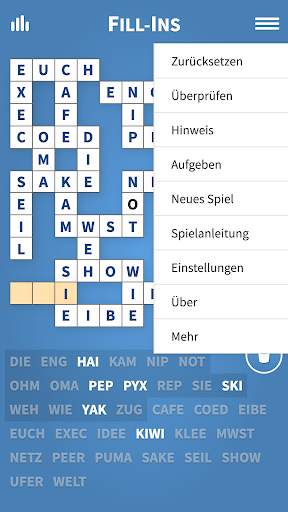 Fill-Ins · Kreuzgitter Worträtsel screenshot 2