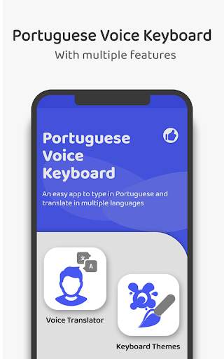 Portuguese Voice Keyboard – Speak to Type screenshot 2