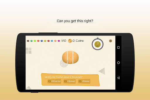 Fractions ­ Math Game app screenshot 3