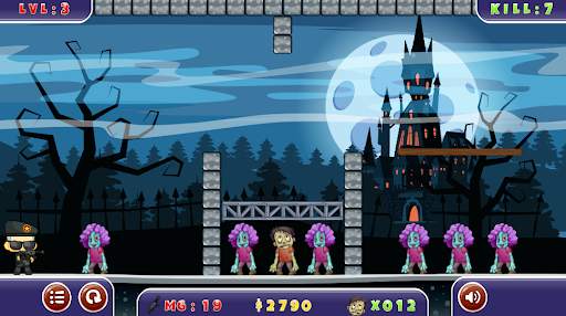 ZOMBIE SHOOTER 2D - Stupid Zombies Shooter Games screenshot 1