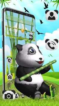 3D Cute Love Panda Theme screenshot 2