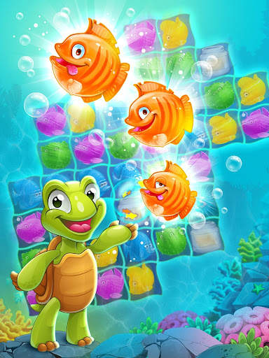Mermaid - puzzle match-3 harta screenshot 17