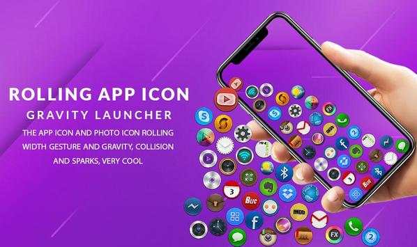 Rolling App Icon Launcher Pro 2019 screenshot 1