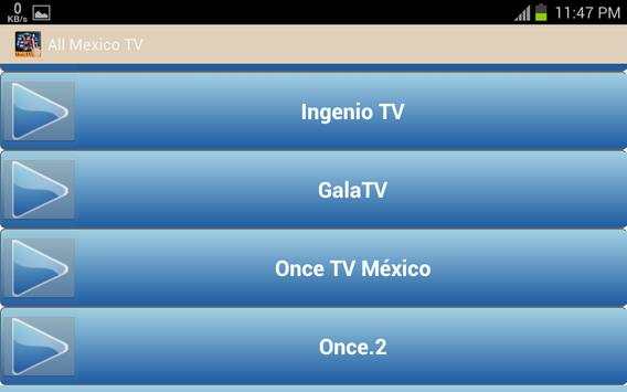All Mexico TV Channel स्क्रीनशॉट 5