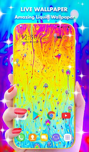 Liquid Rainbow Wallpaper Theme screenshot 1