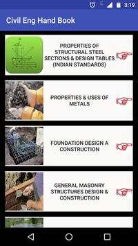 Civil Engineering Hand Book screenshot 2
