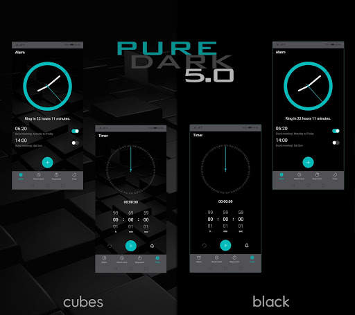 [EMUI 9.1]Pure Dark 5.0 Theme screenshot 4