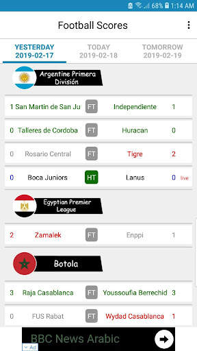 Live Football Scores screenshot 2