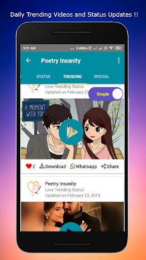 Video Status for Share Chat स्क्रीनशॉट 8