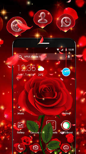 APUS Launcher Rose Theme screenshot 4