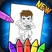 Ben ten Coloring 10 Aliens icon