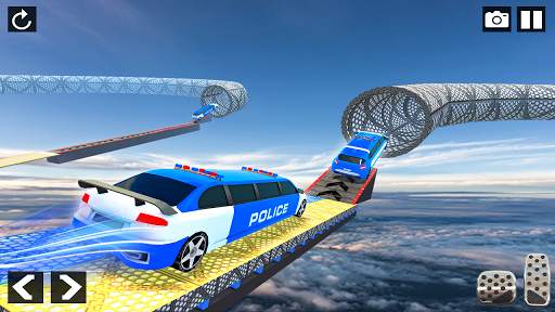 Police Limo Car Stunts - Mega Ramp Car Racing Game screenshot 2