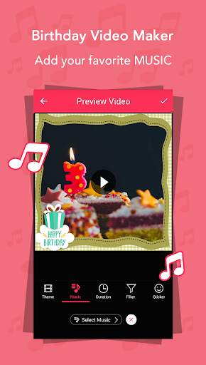 Birthday Video Maker 2 تصوير الشاشة
