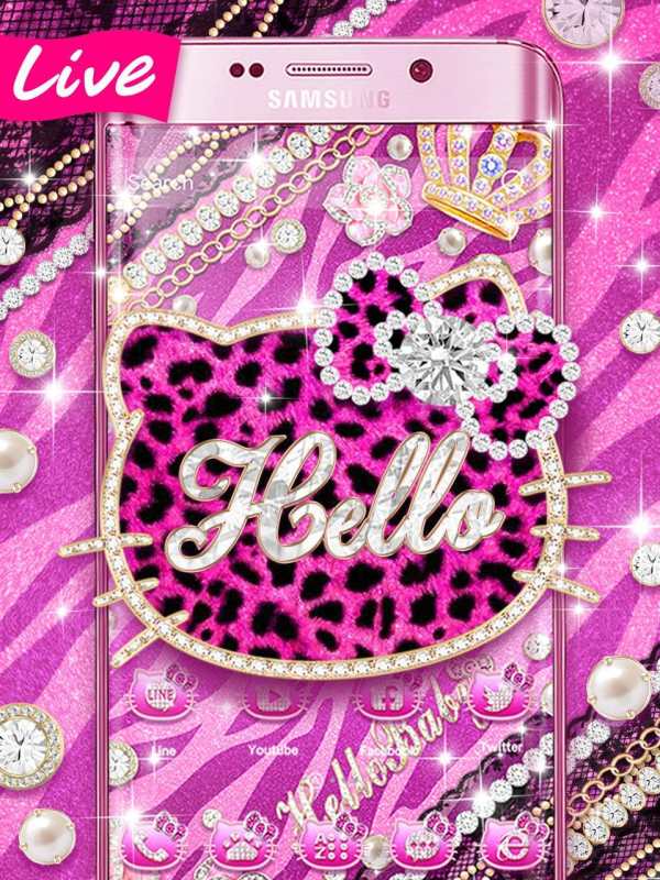 Cute 3D Pink Kitty Theme screenshot 5