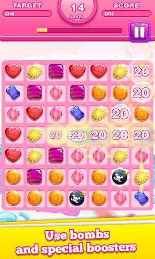 Candy Madness : Match 3 Puzzle Game : Free screenshot 4