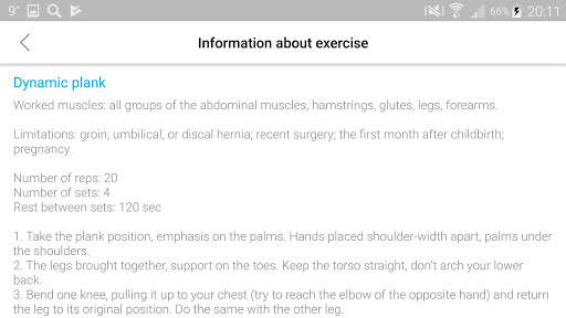 Flat Stomach Workout - Exercises for Ab and Belly screenshot 6