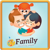 Family Coloring Book icon