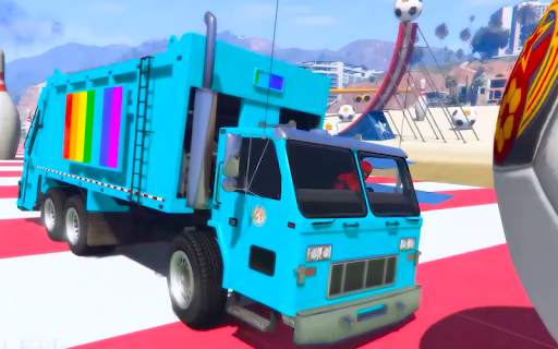 Superheroes Garbage Truck Drive 2018 screenshot 1